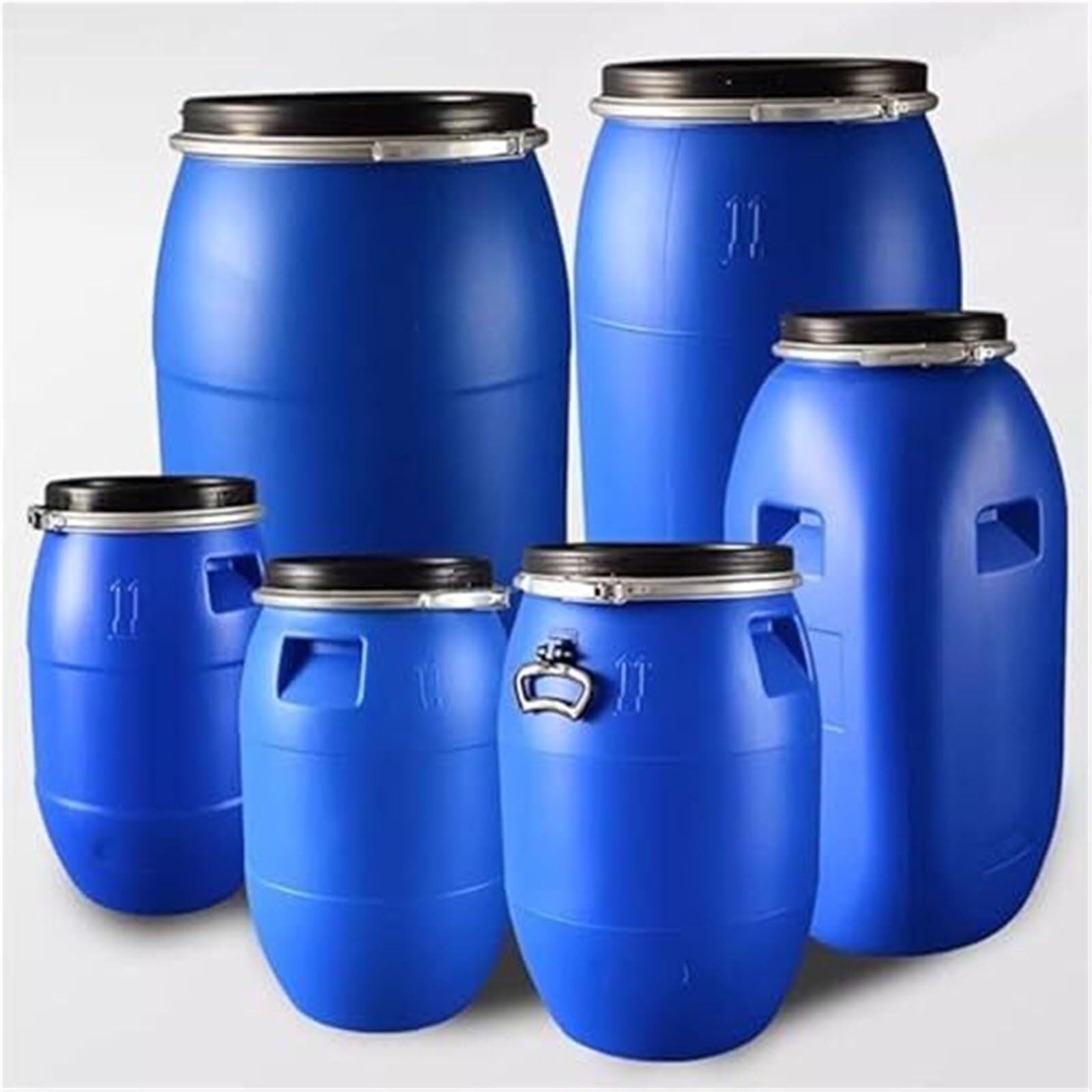 Zbiornik na wodę do kampera, niebieski, 30 l, 60 l, 100 l, 120 l, 160 l, 200 l, plastikowe beczki są trwałe, bardzo wytrzymałe, wytrzymałe i niezawodne, częste