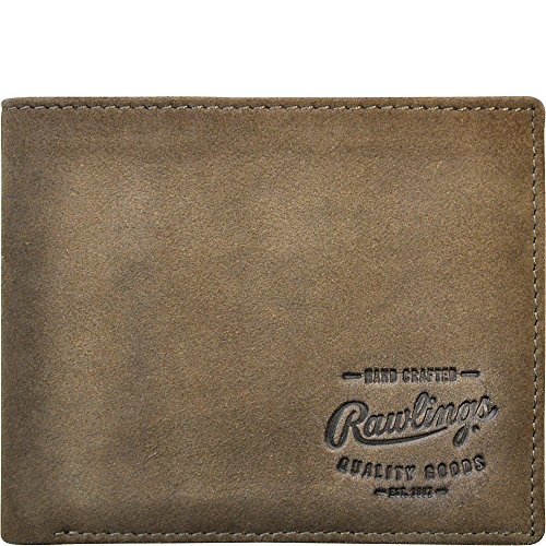 Rawlings Men's Double Steal Bifold, Brown, One Size