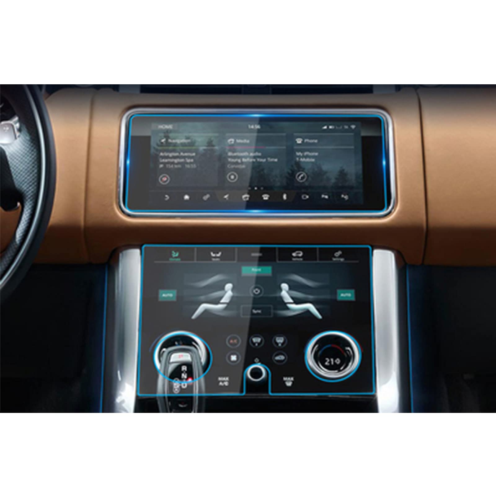 For Land Rover Range Rover 2020, Tempered Glass Screen Protector Interior Accessories Car Navigation gps radio