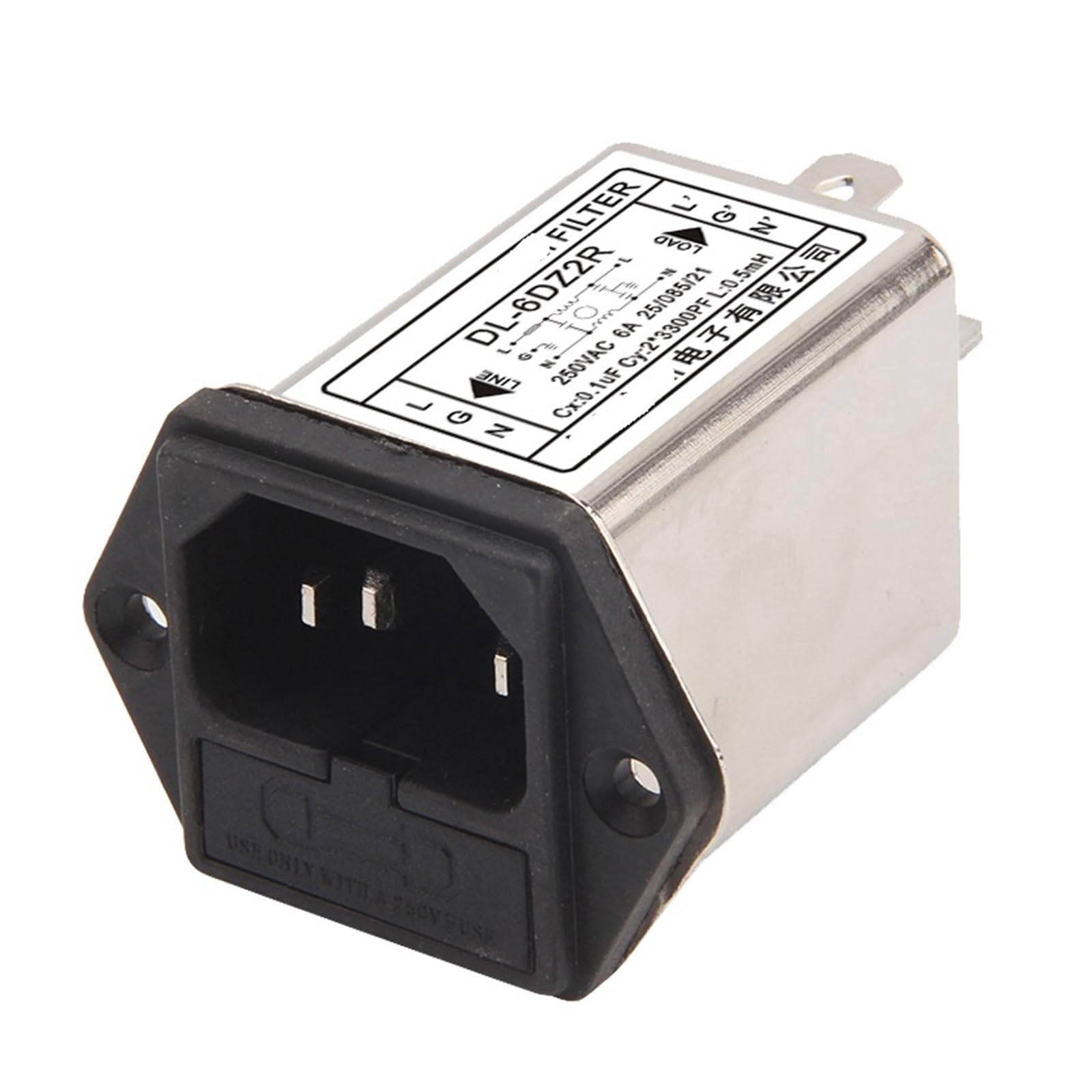 Filtre à douille DL-1DZ2R compact à haute résistance thermique