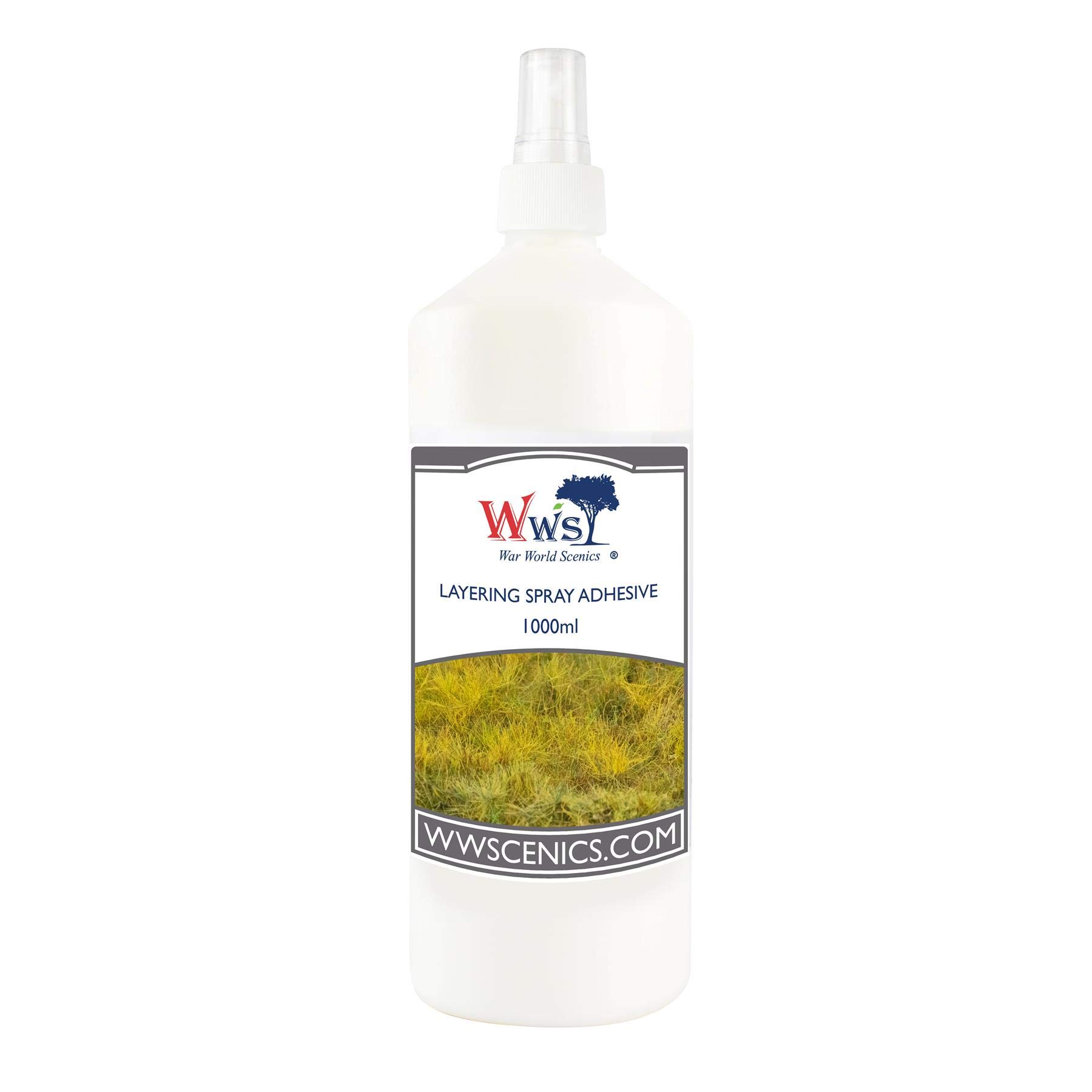 War World Scenics Diorama zestaw klejów 3 x 1000 ml – bazujący na kleju warstwa statyczna kępki do trawy teren materiały do przechowywania sceneria modelowanie model kolei