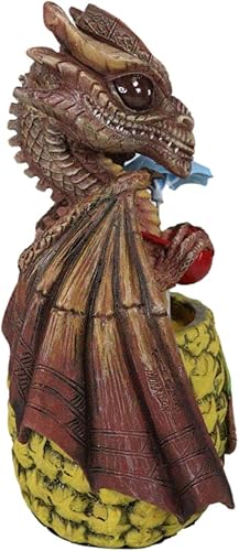 Miniatura 4 de Ebros Gift Figura de dragón de piña tropical de Tiki Mai Tai, bebida de alcohol borracho, 6.25 pulgadas de alto, medieval renacentista de fantasía,