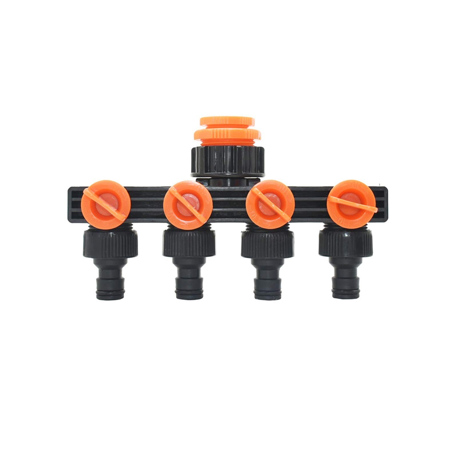 Garten-Klempnerschlauch-Adapter 3/4 Zoll 4-Wege-Messing-Kunststoff-Gartenschlauch-Dispenser Y-Typ-Gießverbinder-Spender für Außenharmaturen und Armaturen (Color : Grey)