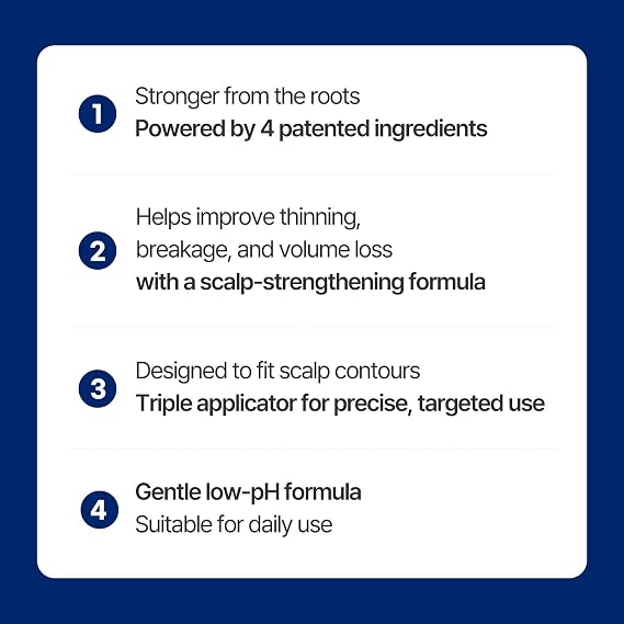 COSNORI 8GROW Pro-Vit B5 Scalp Therapy Serum Full-Scalp Treatment with Triple Roller Applicator, Leave-In Scalp Serum for Thinning Hair & Hair Loss, Thickening & Root Nourishing Formula (2.02 fl oz)