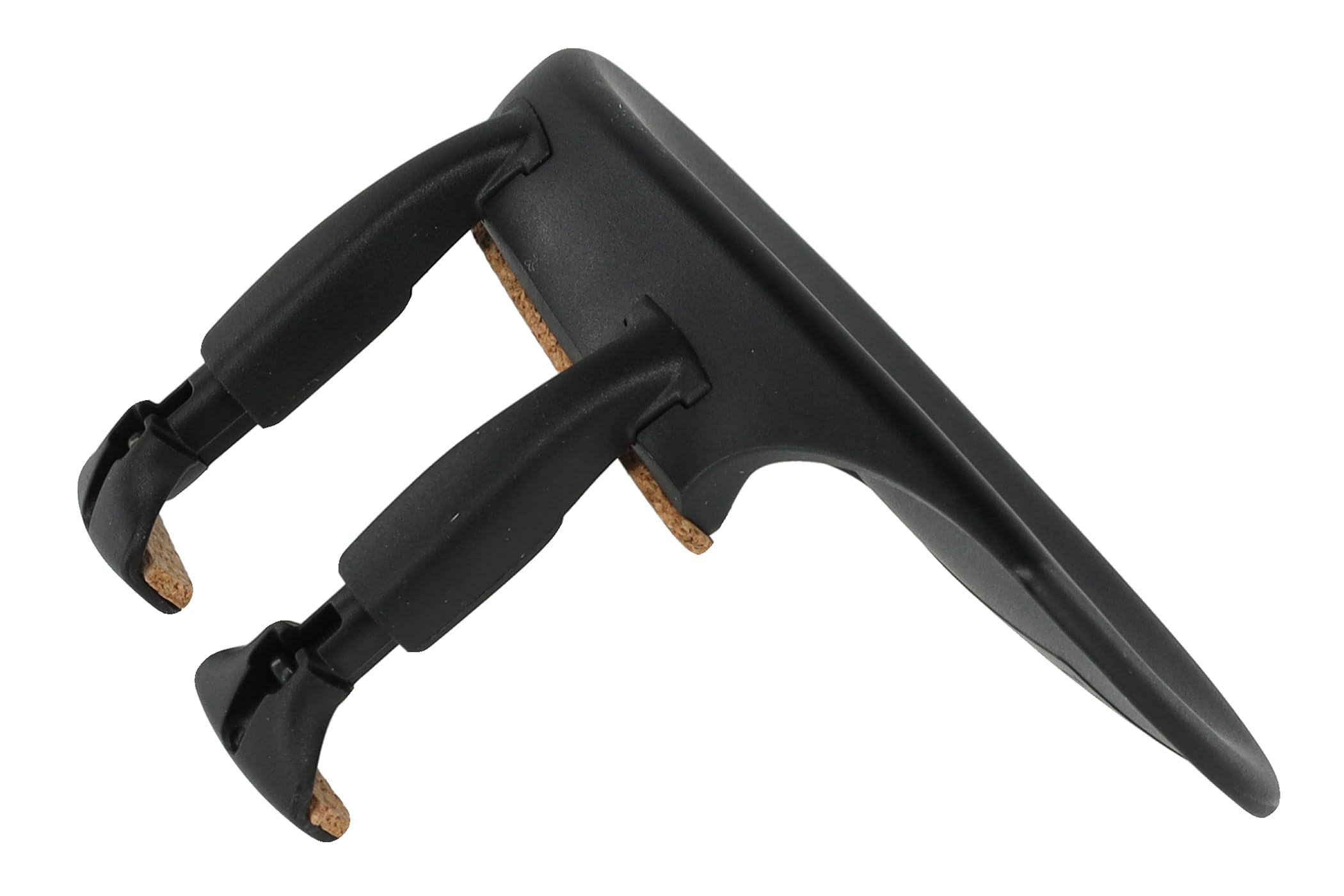 Wittner poggiaspalla, poggiaspalla laterale violino 3/4, plastica high-tech, anatomicamente sagomato, testato per allergie, con cacciavite, nero, Made in Germany, 250121