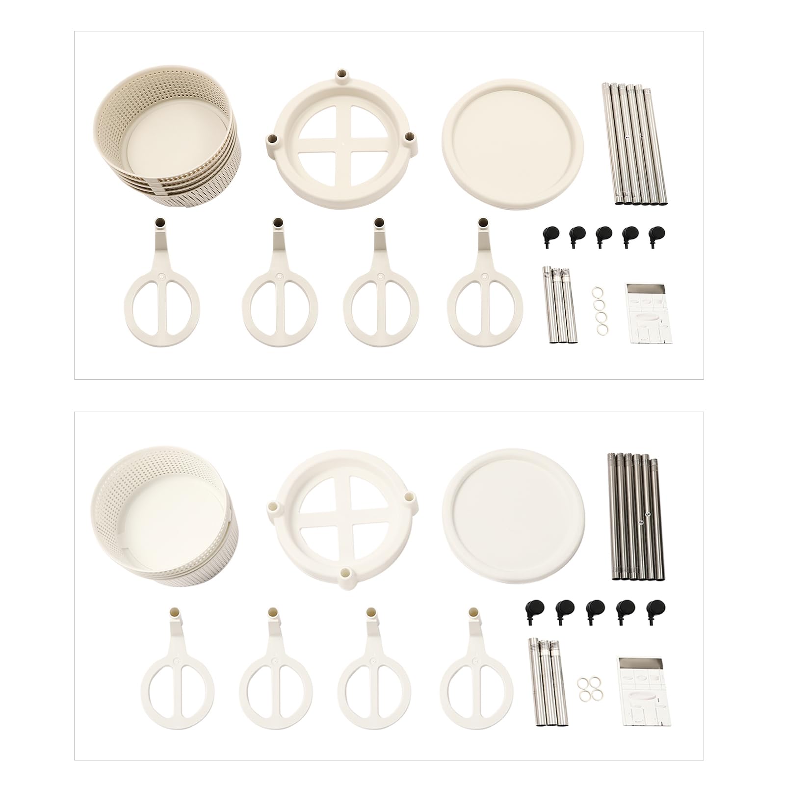 Küchenwagen,Kitchen organizer,Universall Multifunktionales Regal,Beweglicher Aufbewahrungswagen,5-Lagig Kreisförmig,Geeignet für Küche,Bad,Wohnzimmer