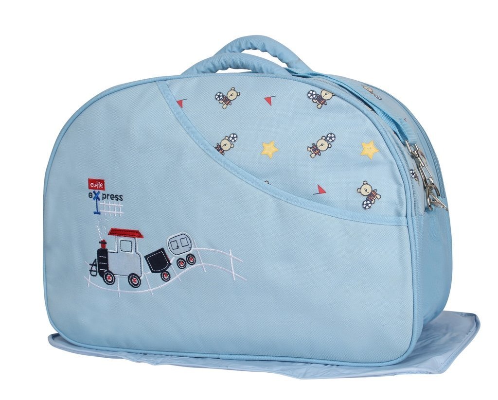 1stbabystore Mama Shoulder Diaper Bag (Blue)