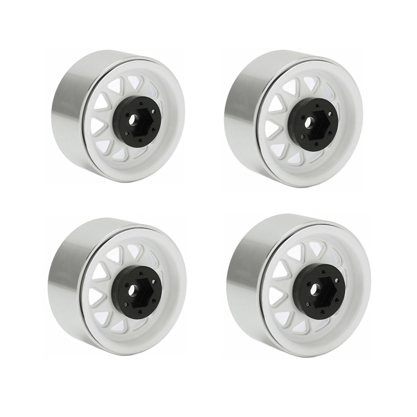 Cerchioni per Auto telecomandati da 1, 9 Pollici, 4, 5 Slot, Parte modificata in Metallo per Camion da Arrampicata per Auto a, Forniture Decorative, Controllo cingolato, Ruota in Metallo