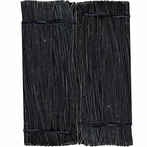 Black Pipe Cleaners with Wiggle Eyes (300 Pack) Chenille Stems for DIY Art Craft Decorations Creative (0.24 x 12 Inch) 1
