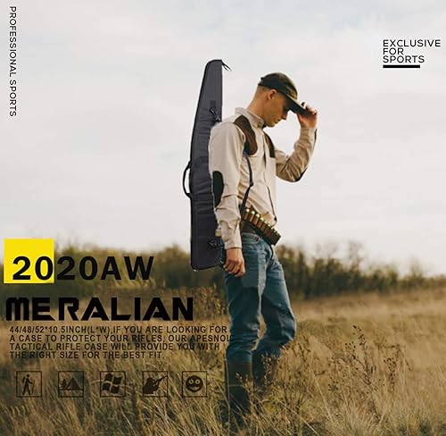 Miniatura 7 de Funda para rifle de 444852 pulgadas, resistente al agua, con bolsillo con cremallera para rifles con alcance.