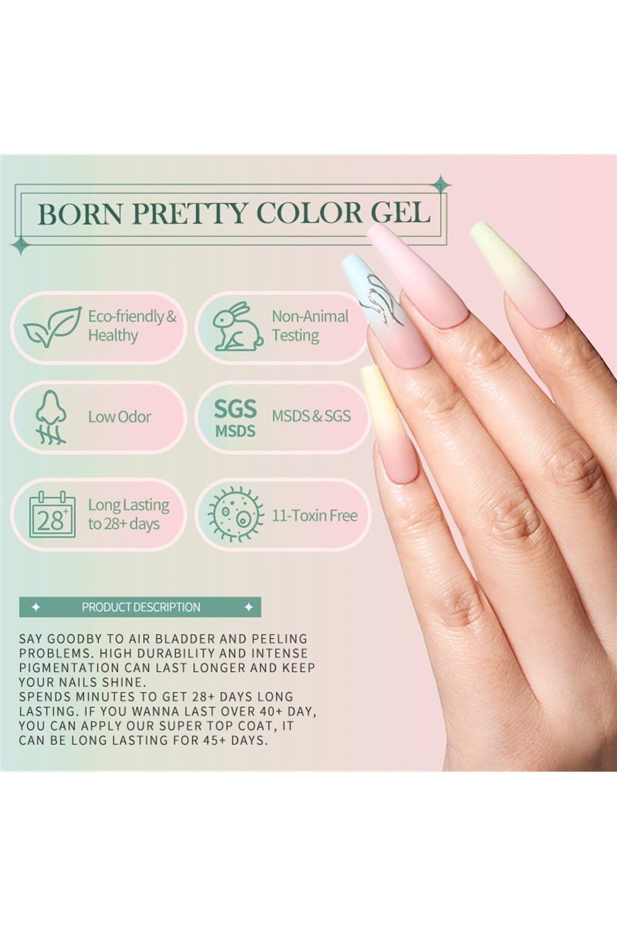 Born Pretty 10 Ml Sılky Whıte Serisi Kalıcı Oje Cg028 (55845) 2631