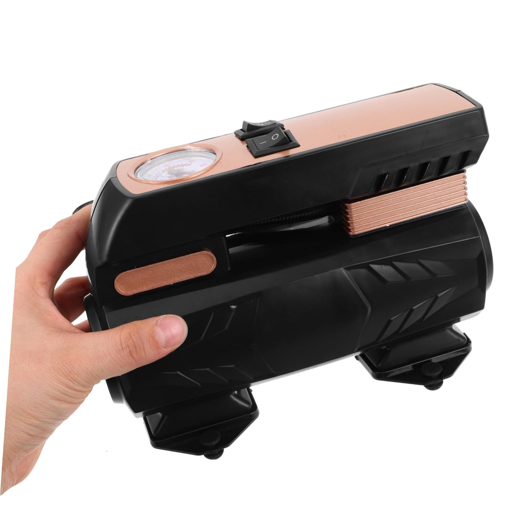ULTECHNOVO Compresseur à Air Portable 12v pour Voiture, Gonflage Automatique, Usage Polyvalent, pour Vélo et Matelas Gonflables, en Abs, Secours