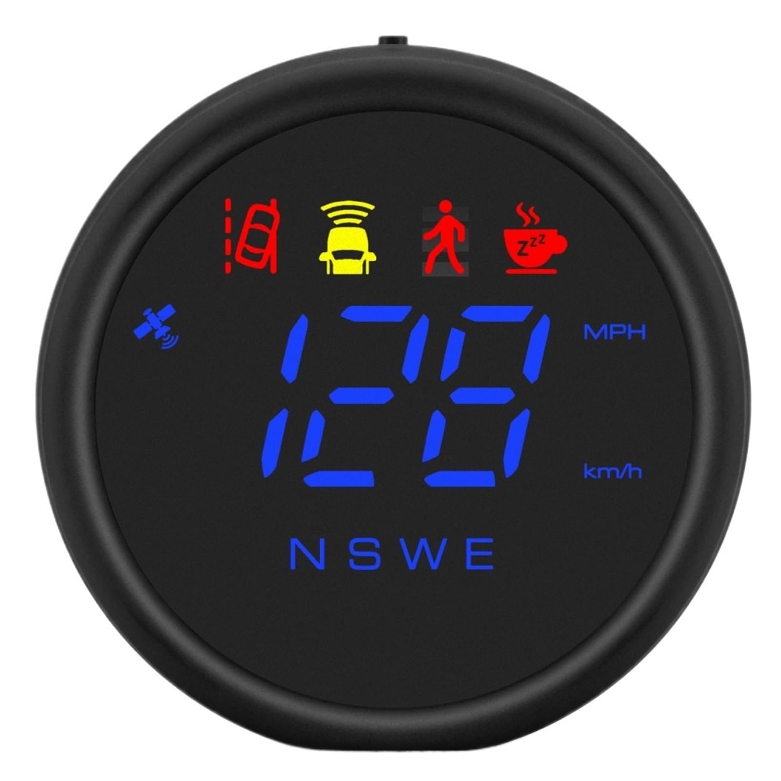 Pantalla HUD Head Up, Pantalla Universal Head Up, Velocímetro GPS Inercial, Accesorios For Coche, Medidor De 52mm, Brújula De Alarma para todos los vehículos(TLG70)