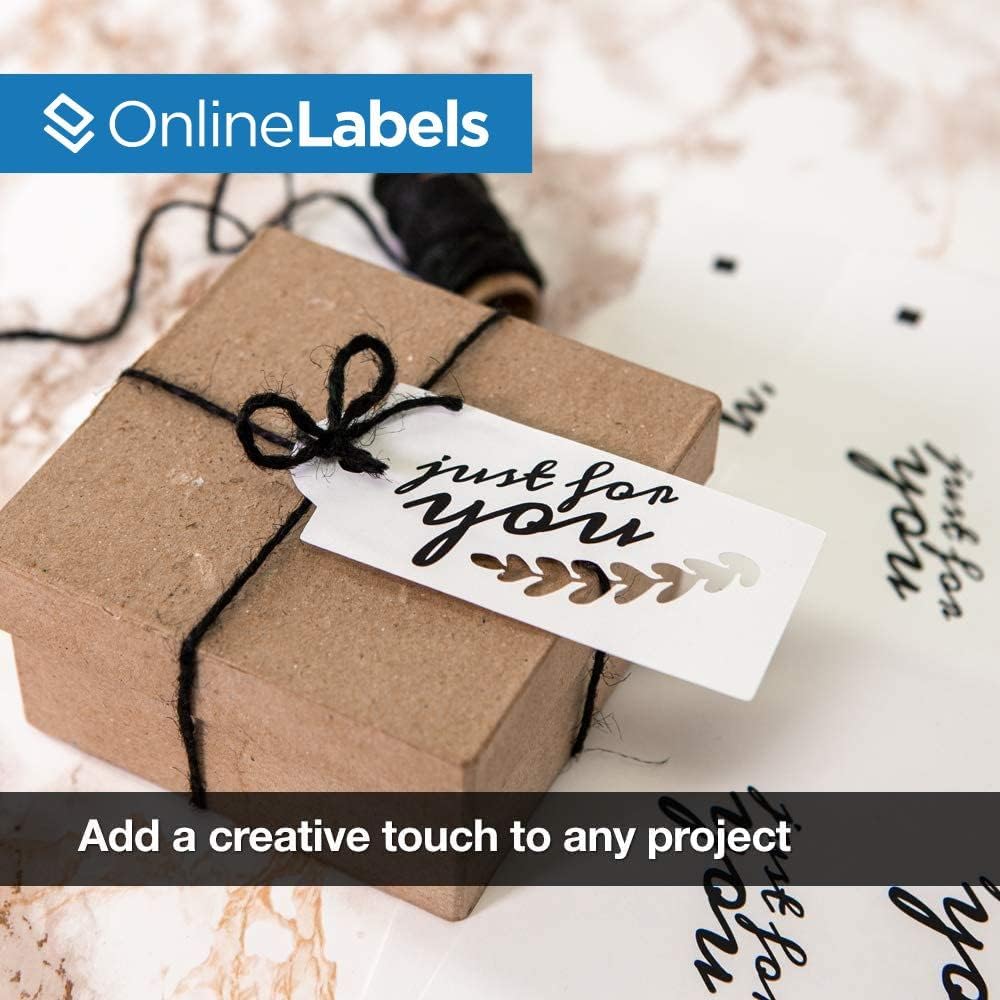 White Cardstock - 8.5 x 11 Full Sheet Paper - 7.5 Point, 118 lb - 100 Sheets - Inkjet/Laser Printer - Online Labels