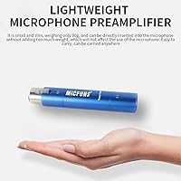 Vista 9 de Preámbulo de micrófono en línea M1, preamplificador de amplificador de micrófono con ganancia de 28 dB para micrófonos de cinta dinámicos y pasivos