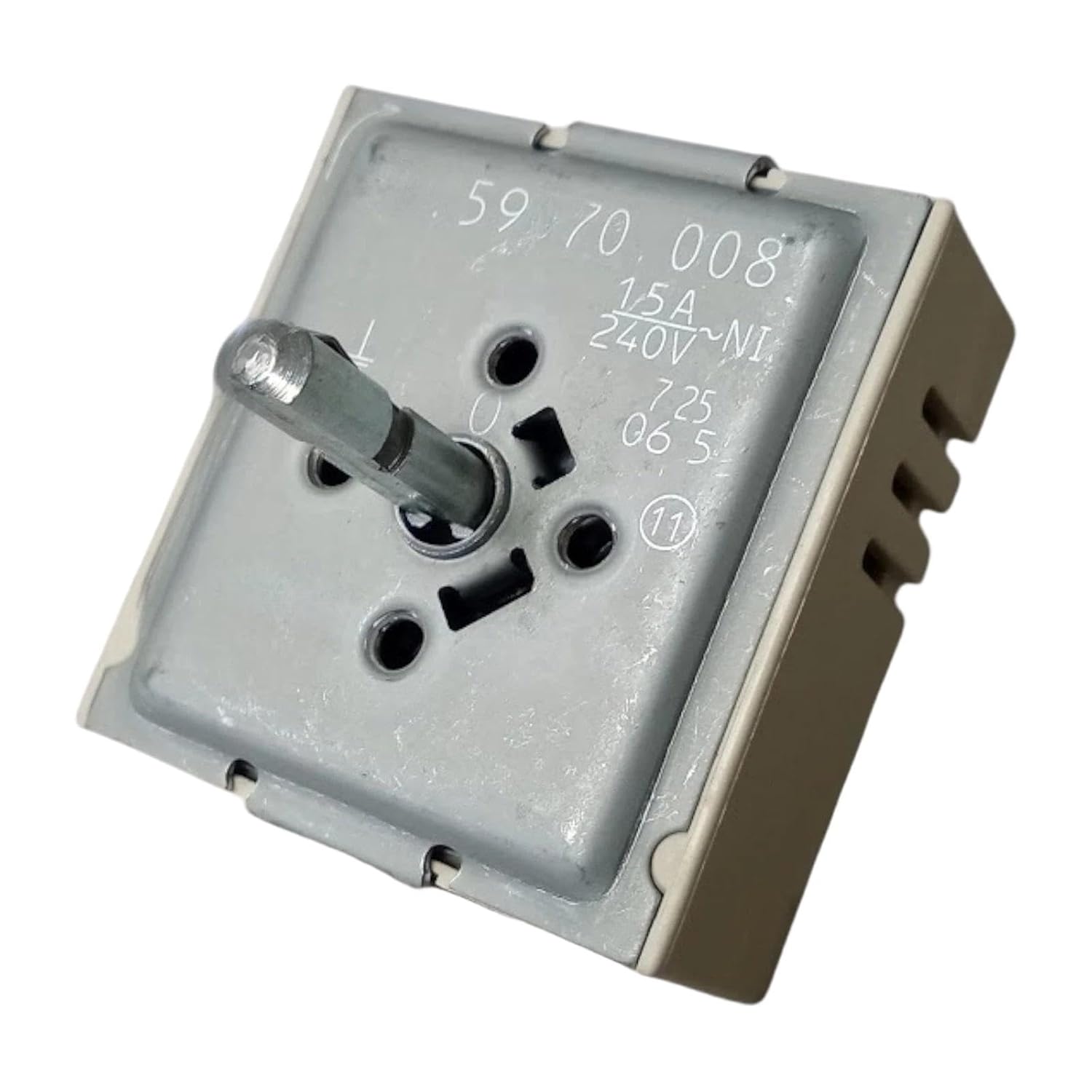 2J-87053 Infinite Heat Control Switch - for AP Wycott Food Warmers Parts Replacement 2J-87053-EGO 8034284 50.59070.008 BT15 FD18 FD24 FD30 - Temperature Control - 15A 240V 0.875" "D Shaft with Clip