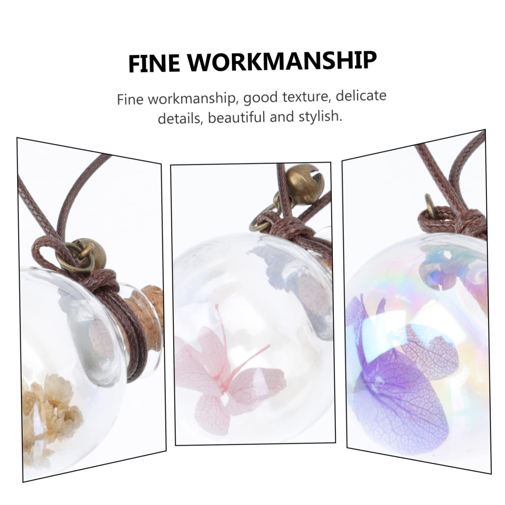 Supvox 20stücke Auto Duftflasche Mit Getrockneten Blumen Hängende Parfümflaschen Luftreinigung Im Auto Dekoration Für Zuhause Stilvolle Aromatherapie Für
