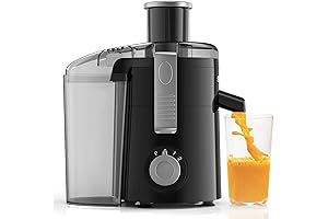 SIFENE Compact Centrifugal Juicer Extractor - 3-Speed Juicer Machine for Fruits and Vegetables - Non-BPA