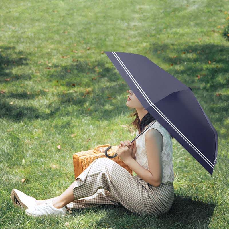 TOBILE Ombrello Donne Ultralight Portable Crook Handing Ombrello Ombreen Anti-Ultravioletto Ombrello Soleggiato