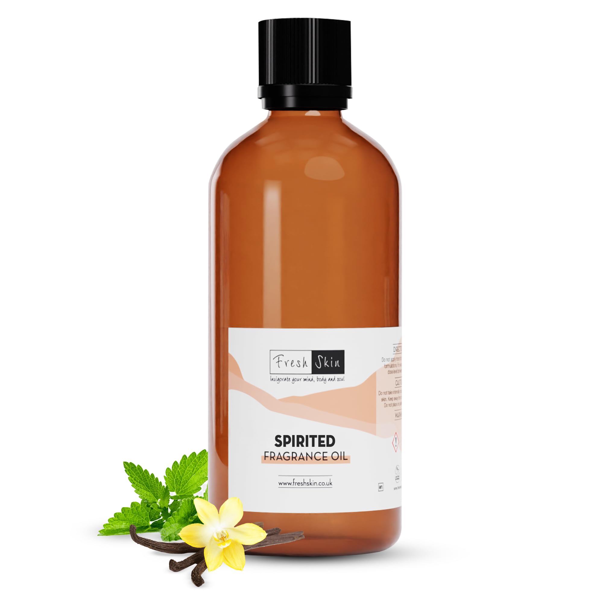 Freshskin Beauty LTD | Spirited Fragrance Oil 100ml - Candles, Bath Bombs, Soap Making, Reed Diffusers & Wax Melts - Cosmetic Grade - Vegan Friendly - A Rich, Complex, & Long Lasting Scent! โ image 1