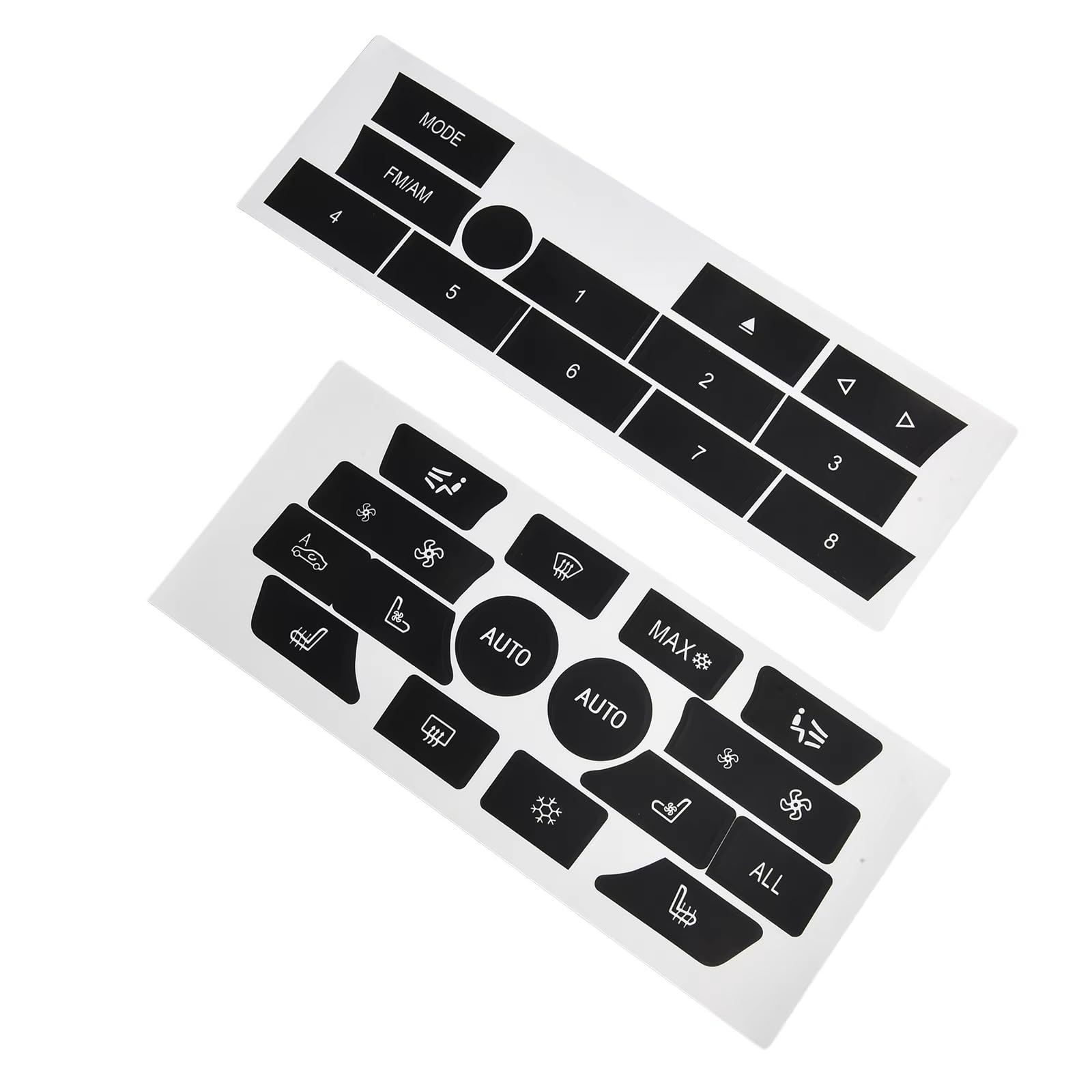 Car Button Stick Compatible with BMW 7 Series F02 2009 2010 2011 2012 2013 2014 Radio Interior Decals Car Accessories Car AC Climate Control Radio Button Decal