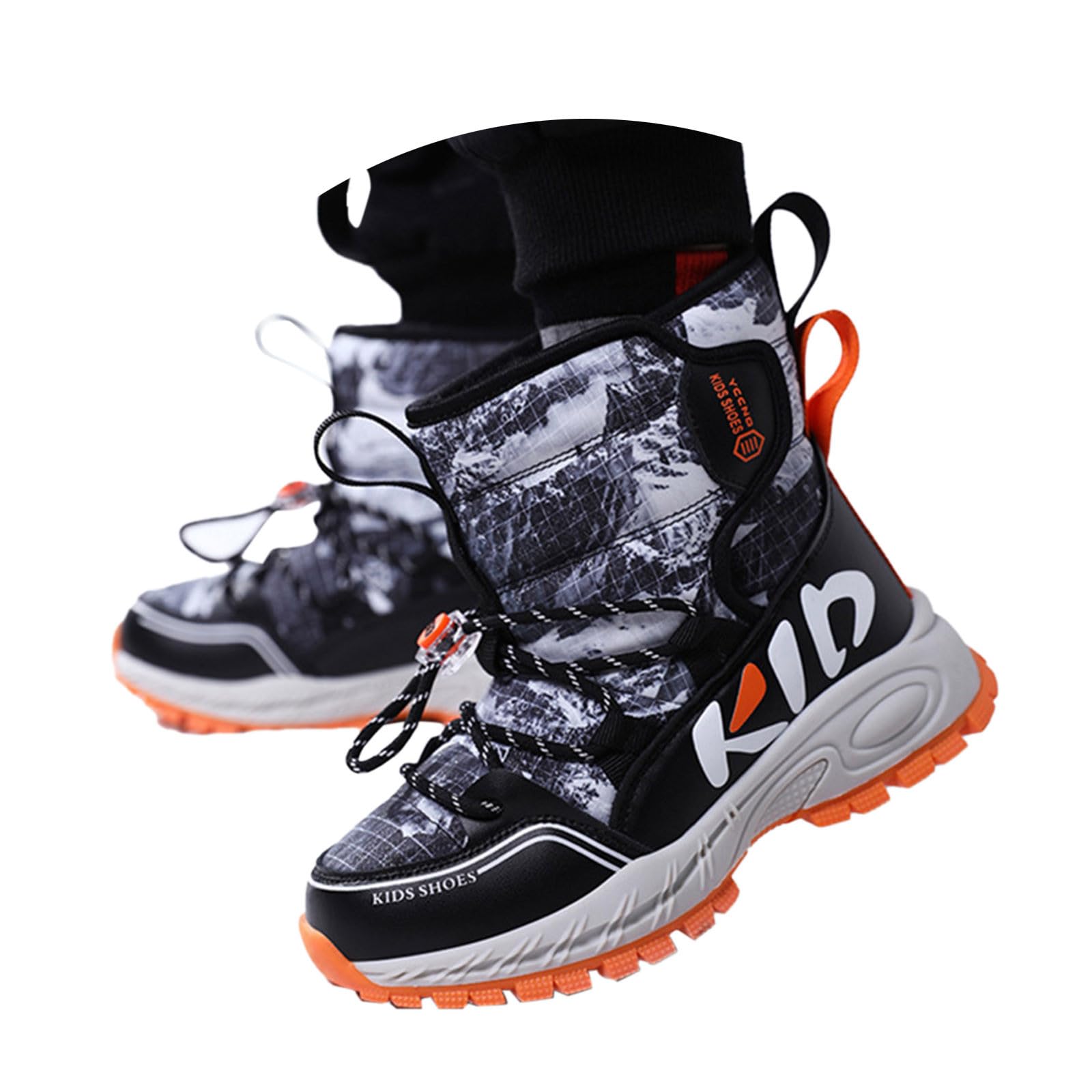 Stivali Invernali per Bambini Chaussures Enfant pour École et Loisirs Stivali Piatti alla Moda Comodi Suola Morbida Design alla Moda Leggero Antiscivolo Scarpine Primi Passi