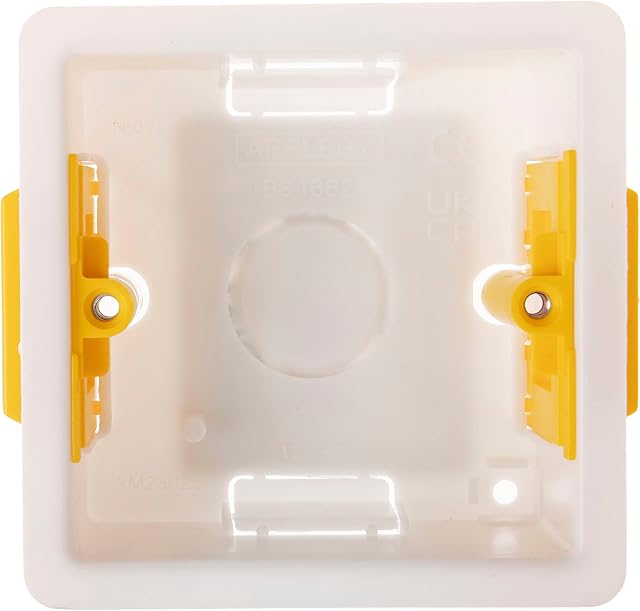 CDL Micro Single Dry Lining Back Box/Pattress Box 35mm 1 Gang