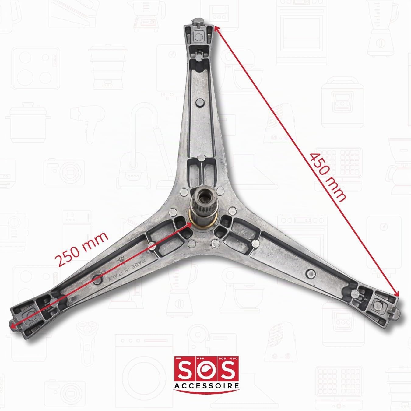 SOS - Accesorio para lavadora DC97-14370E SAMSUNG (135 x 30 mm)