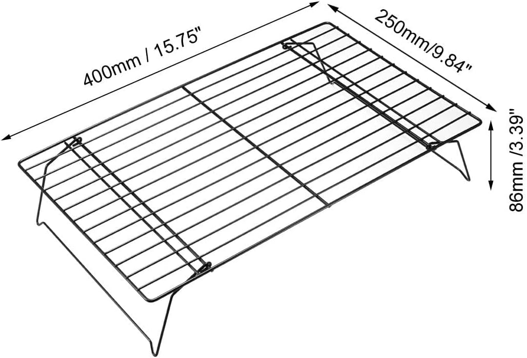 XYWHPGV Cooling Rack Set Carbon Steel 3-Tier Stackable Shelf for Baking Cooking BBQ (65368 B95C4 7D343 EF944 2C3A6 61B71