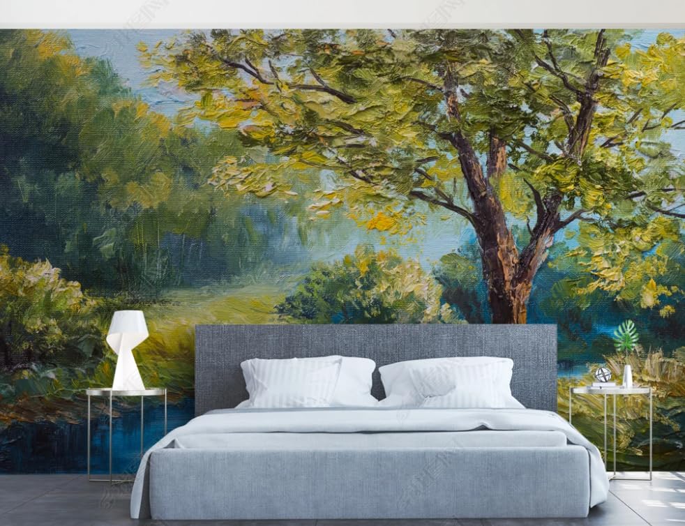 Papier peint intissé arbre de richesse poster mural panoramique facile à poser