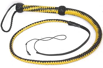 Amazon | 一本鞭/黄色＆黒コンビ□本革製 | ノーブランド品 | SM