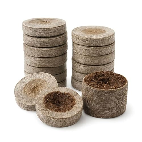 Weedness Jiffy® Pots de Tourbe 200 STK. pour la Culture - Tablettes de Coco terreau Terre de Culture terreau de semis tablettes de Tourbe tomates boutures