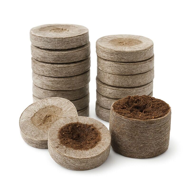 Pots de tourbe Weedness Jiffy terreau semis tablettes coco tomates