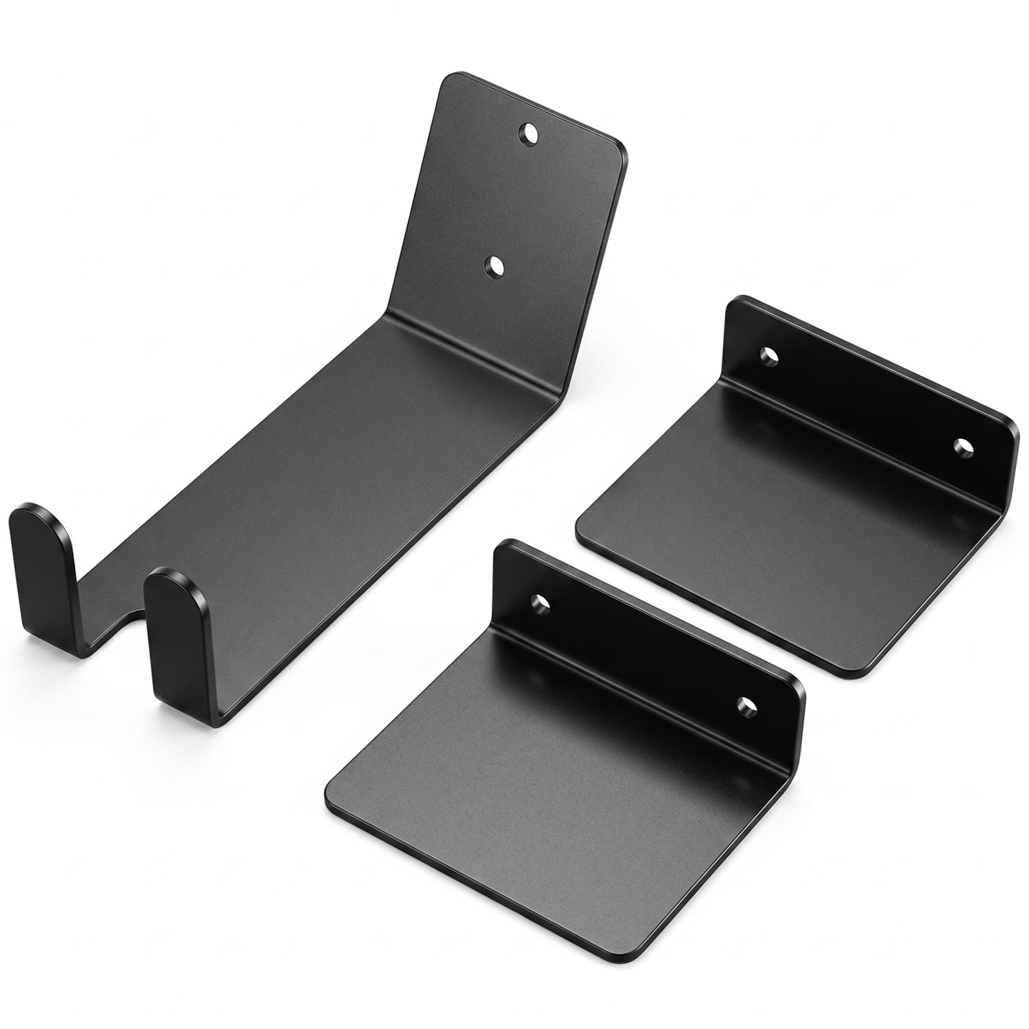 QWORK Bike Wall Mount Pedal Hangers, Heavy Duty Horizontal Bike Rack for Garage, Space Saving Storage, Holds Up to 70LBS Each