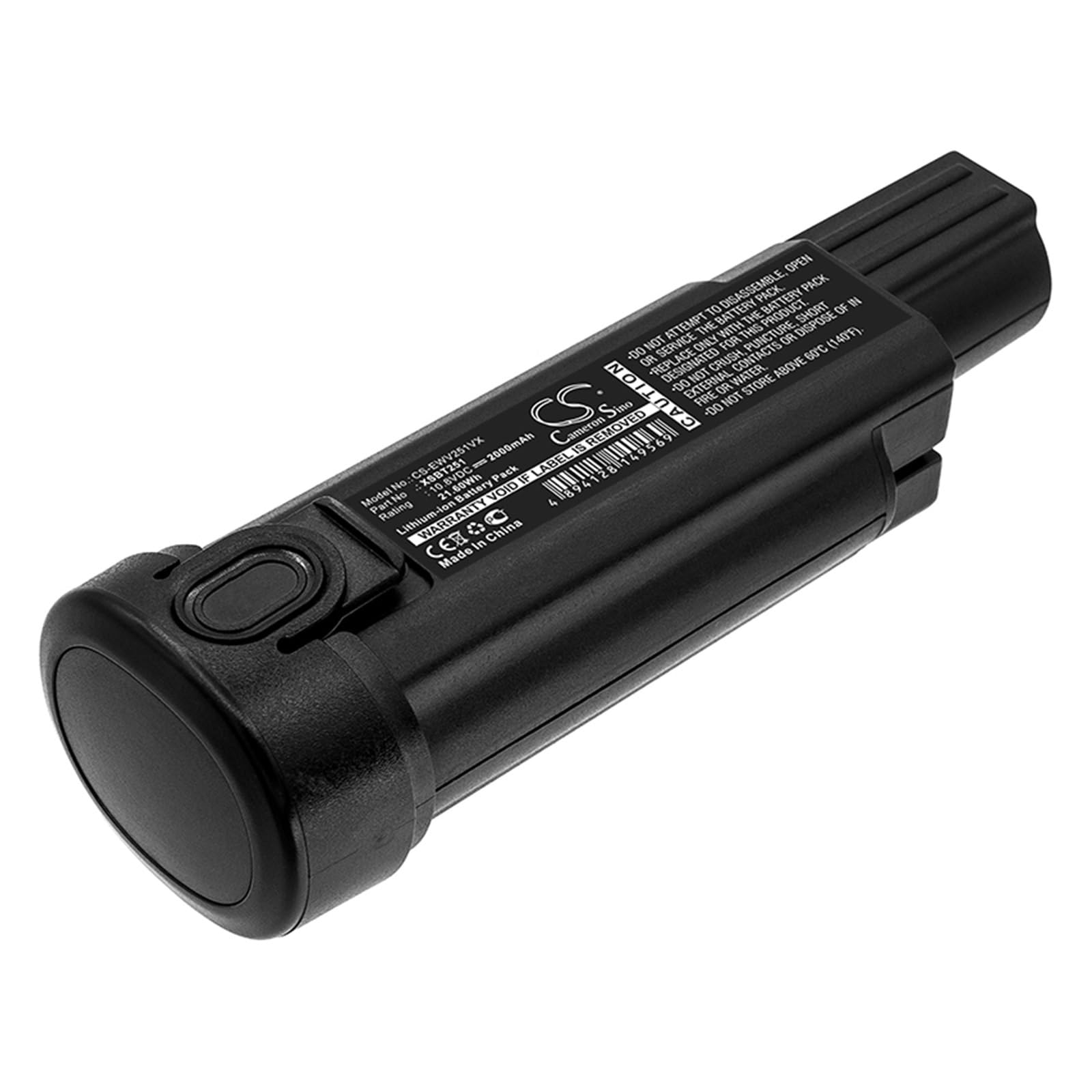 10,8 V/2000 mAh/2500 mAh Li-Ionen-Akku for im Auto montierten Handstaubsauger XSBT251, XSBT251EU, kompatibel mit Shark WV251, WV251UK(2000mAh)