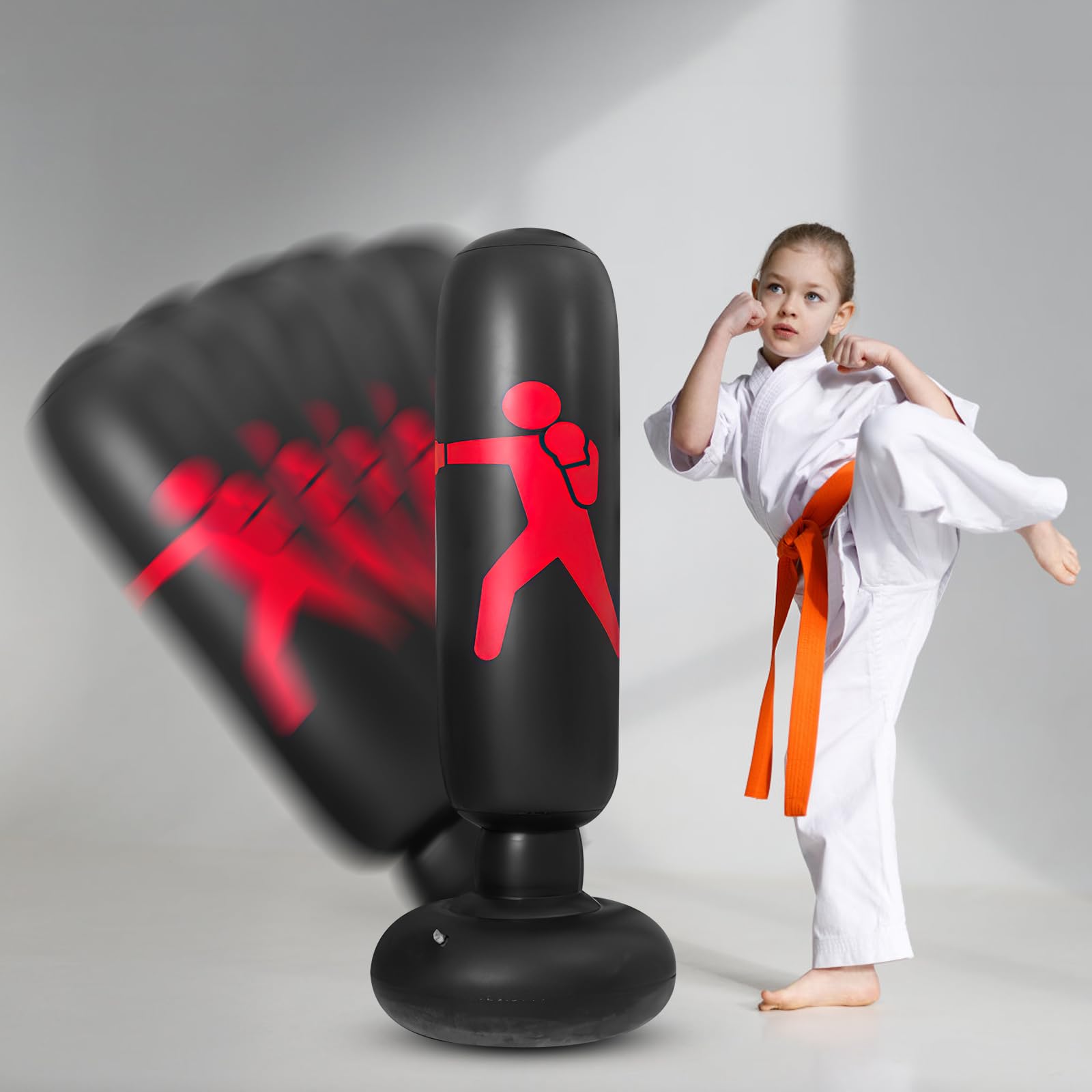 Puching-ball Boxeo Adulto Saco De Boxeo Inflable 160cm PVC