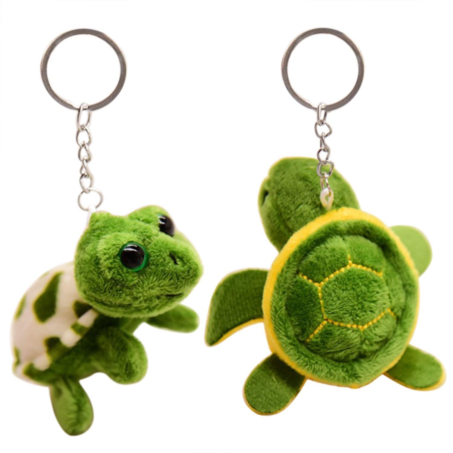 Cushangty Portachiavi a di,Portachiavi in peluche carino,Cartone animato decorativo, 4 pezzi, Siehe Beschreibung