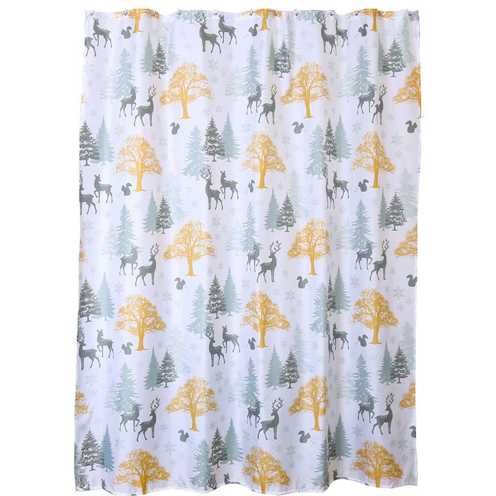 Rideau de douche de qualité supérieure en textile lourd opaque 180x180