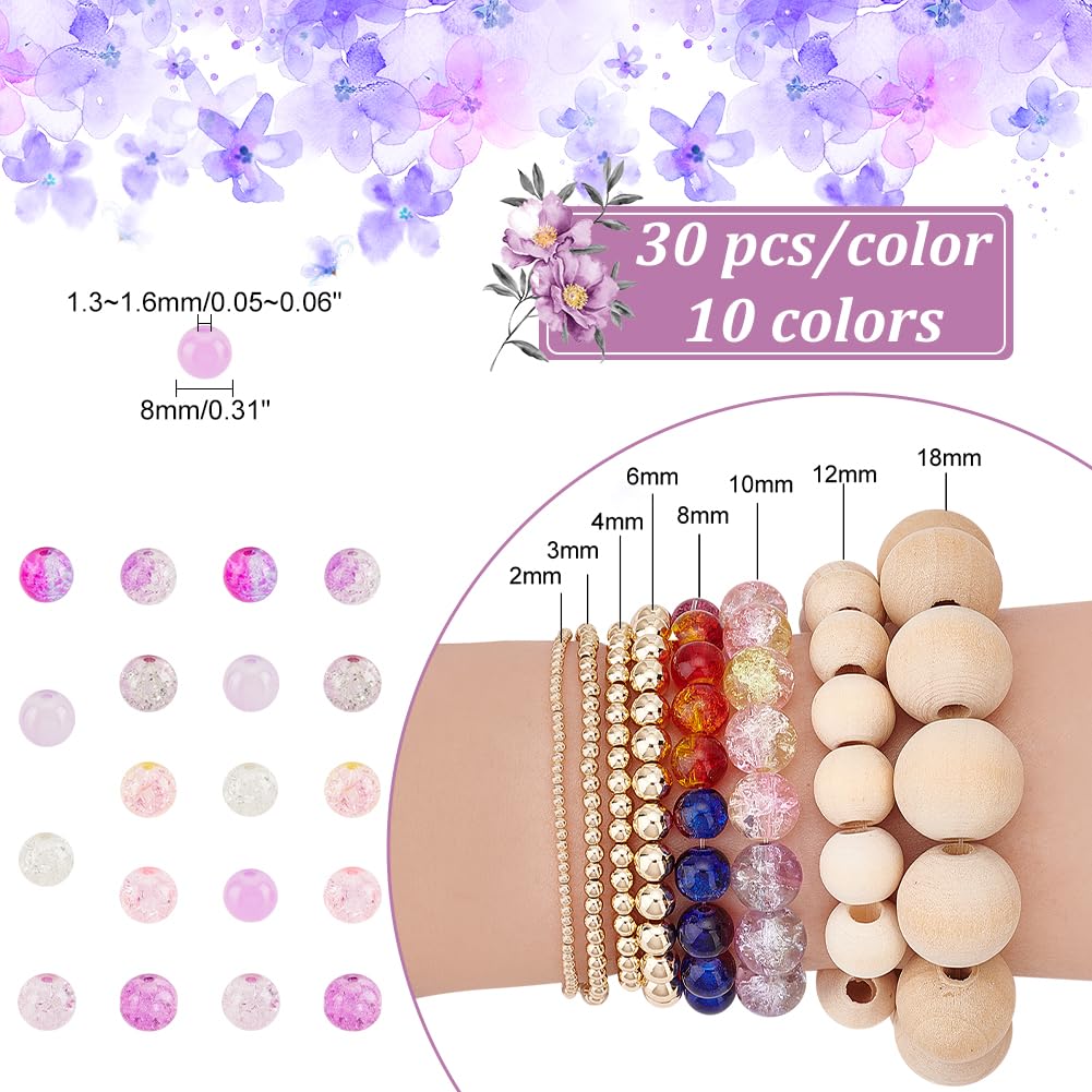 4300 Cuentas De Vidrio PandaHall - Mix Metálico (Dorado/Plateado/Negro, 2-12mm)