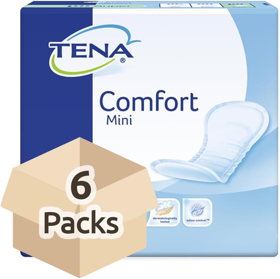 TENA Comfort Mini Super Incontinence Pads (6 Packs of 28)