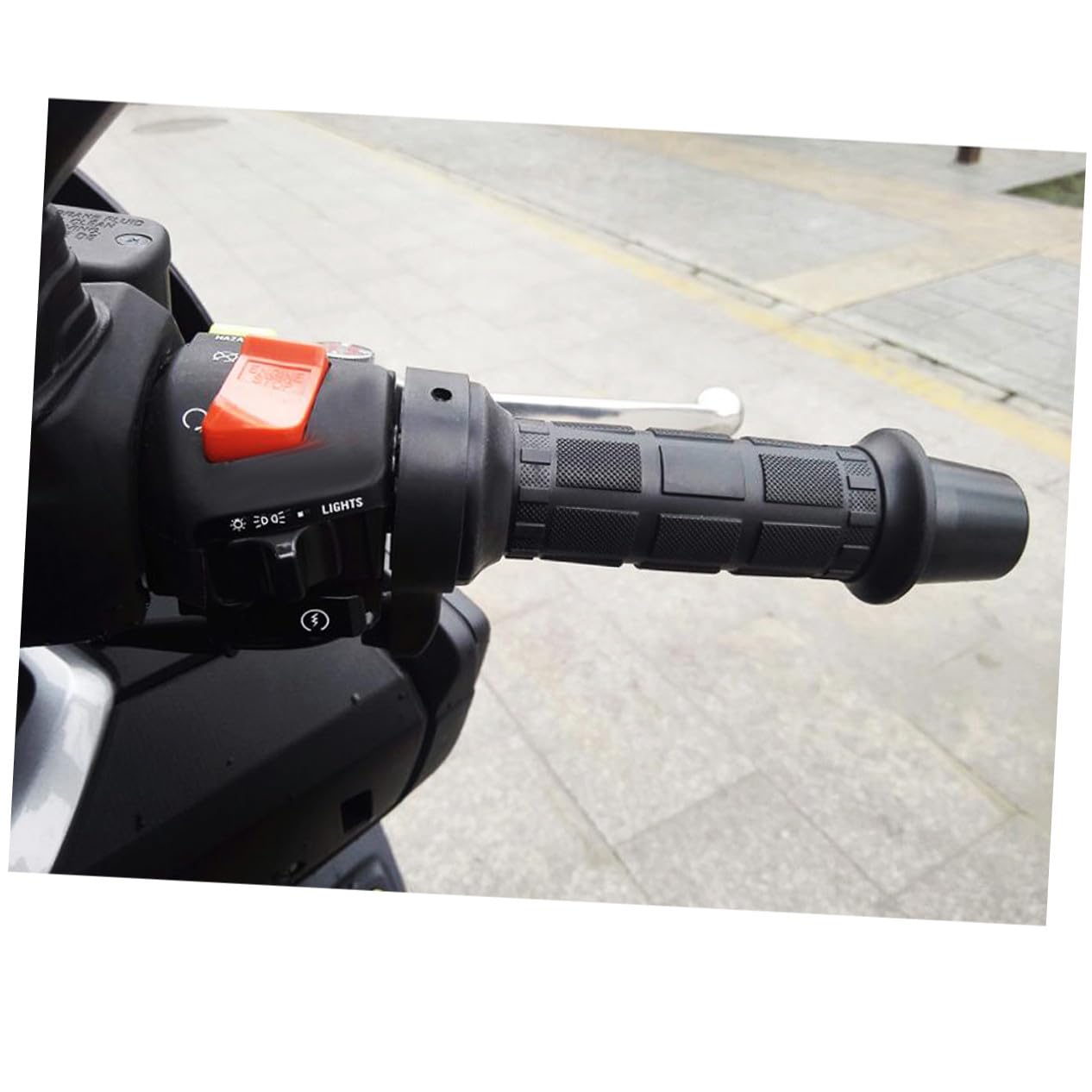 Puños Calefactables para Motocicleta Ajustables Mango Eléctrico Térmico para Invierno Calentador Resistente y Seguro para Manillar de Moto Compatible con Repuestos y Agarres