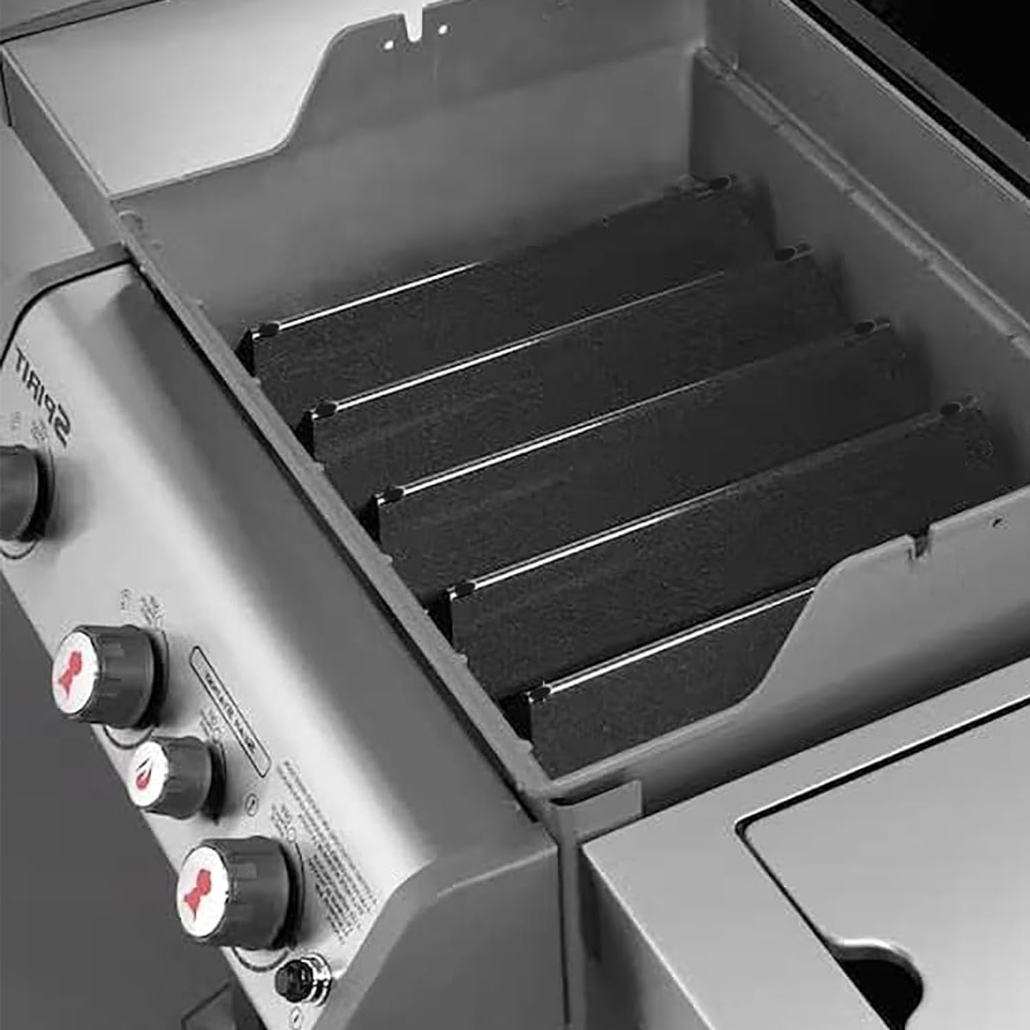 Weber Spirit Barre Aromatizzanti per Barbecue a Gas, Parti di Ricambio Smaltate per Spirit I II GS4 Serie 300 E310 E320