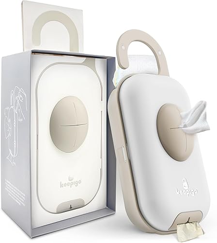 Dispensador de toallitas para pañales Organizador portátil 3 en 1 para pañales, soporte para toallitas para bebés con bolsas desechables