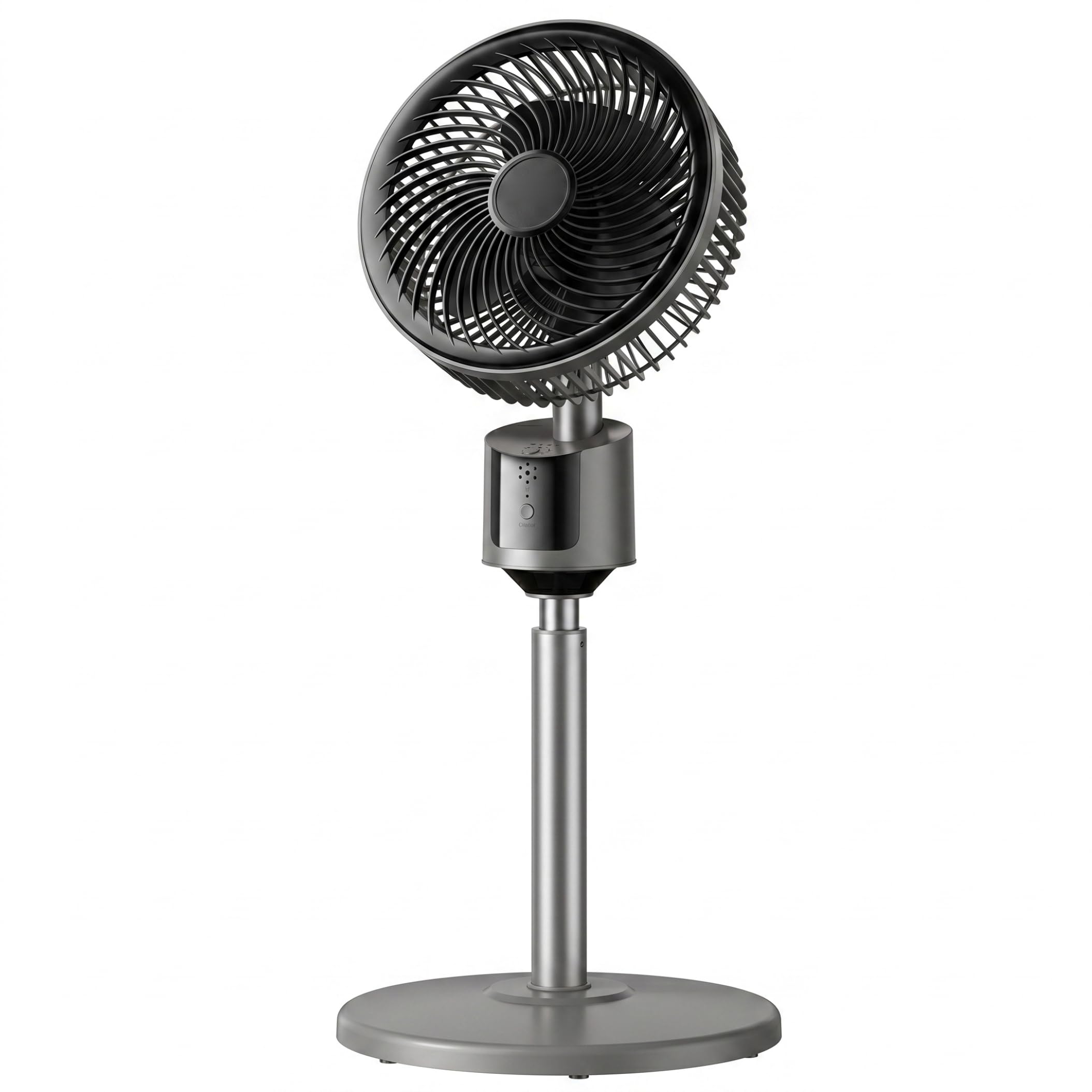 Sjfbebsy Pedestal Fans Adjustable, 3 Speeds Pedestal Standing Fans for Bedroom, Quiet Stand Up Fan with Usb Power, 5M Air Circulation - Dark Gray | Bedroom Fan
