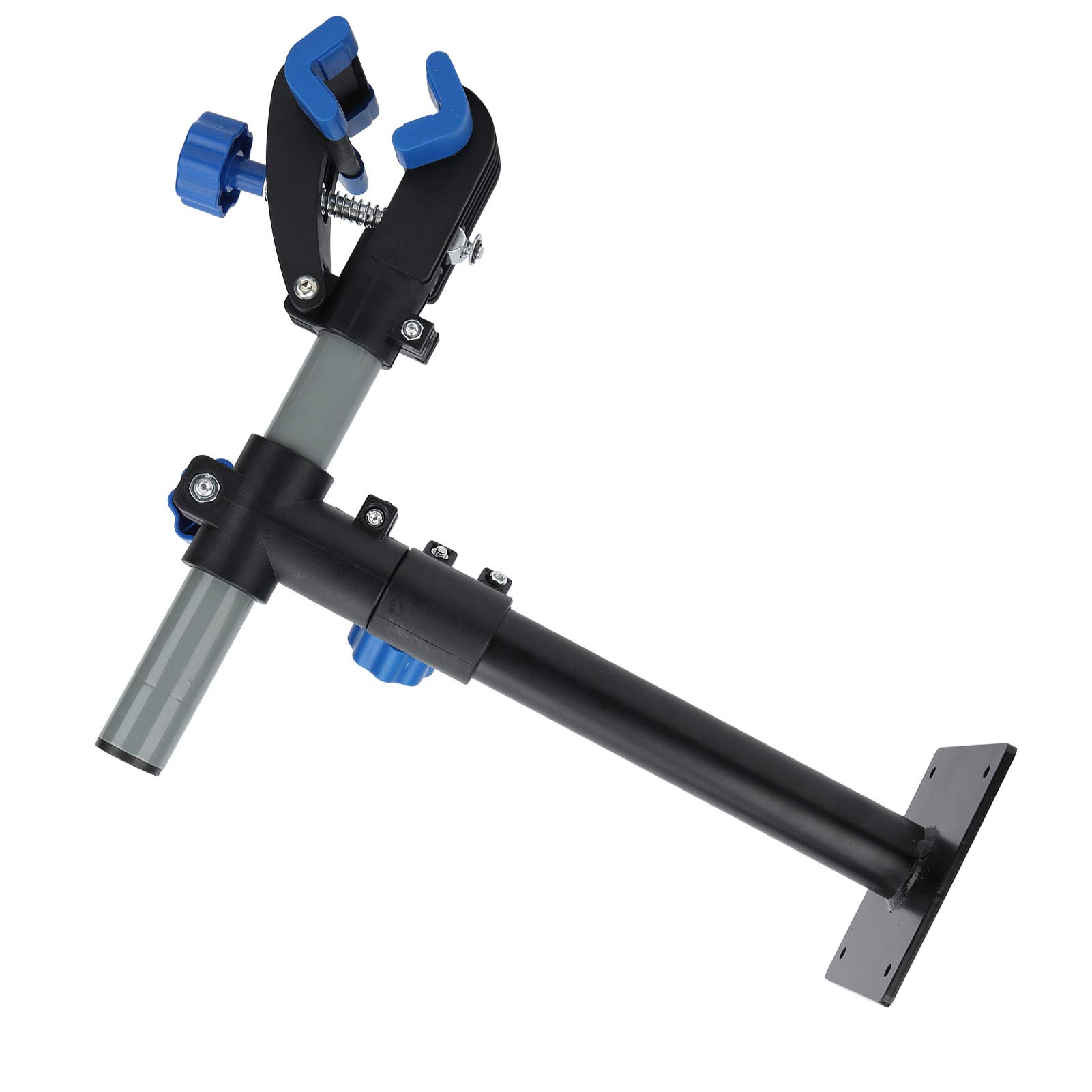 Cavalletto per Riparazione Bici Montaggio a Parete Morsetto Resistente in Altezza Regolabile per Manutenzione e Riparazione di Biciclette ABS in Acciaio Al Carbonio 41x36 Cm