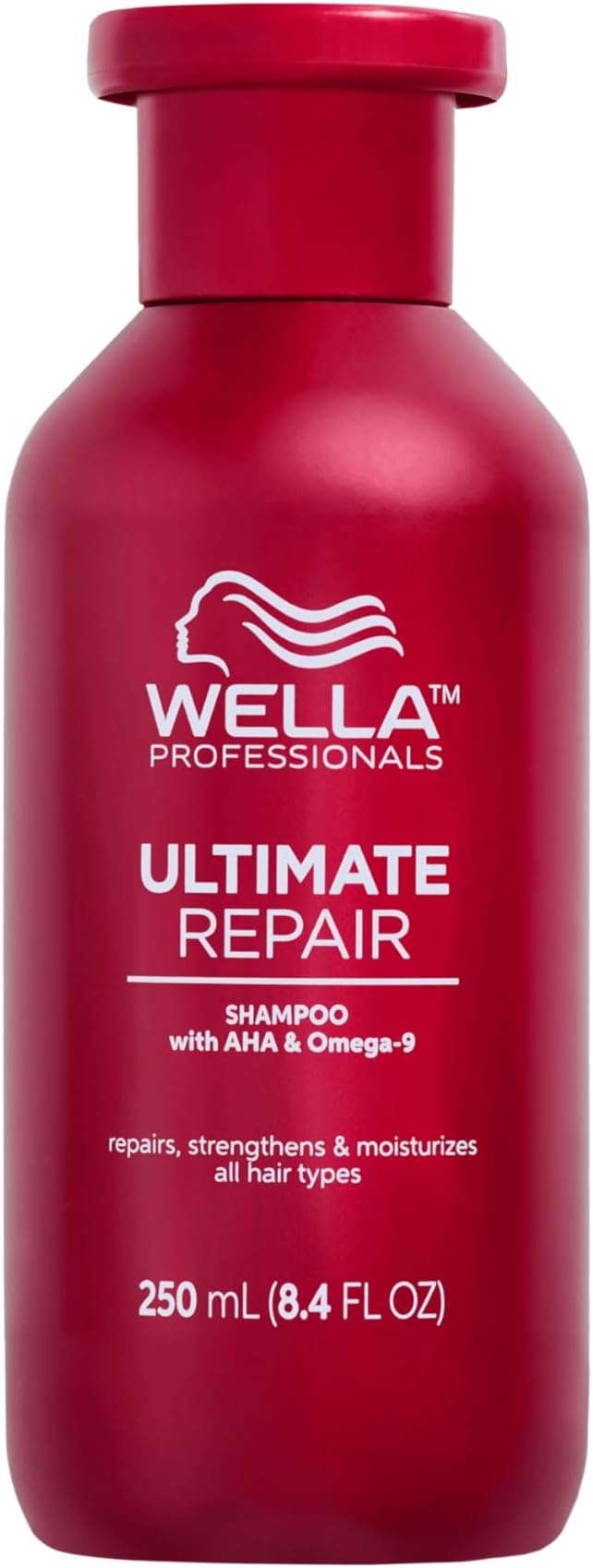 Ultimate Repair Shampoo, For Dry and Damaged Hair, Hair Detox, Stronger Hair, Repair and Moisturise, Vegan, With AHA & Omega 9 To Rebond The Hair, 250ml