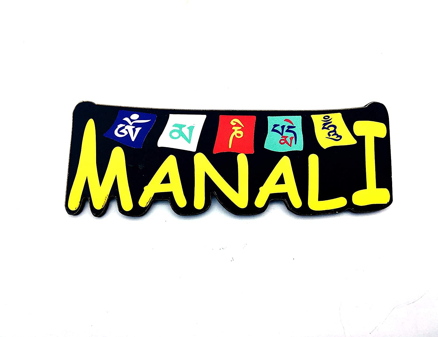 Skywalk India Souvenir Wooden MDF Manali Fridge Magnet (Multicolour)