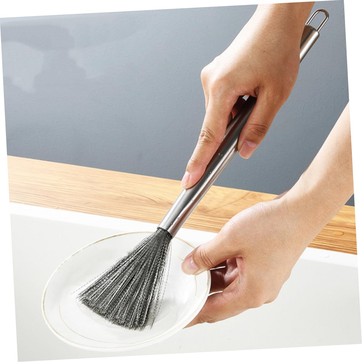 BESPORTBLE 15piezas Cepillo De Limpieza De Inoxidable para Olla De Cepillo De Cocina Multi-Funcional para Fregar Sartenes y Utensilios De Cocina