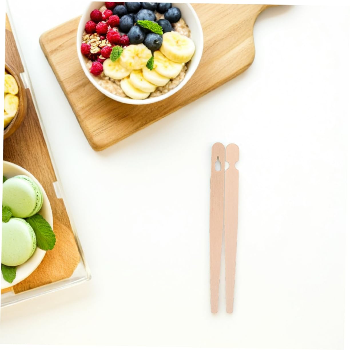 200 Paires Pince Jetables pour Entraînement Aux Baguettes Clips Aide Prise Main pour Garçon Fille et Adultes Ustensiles Multifonctionnels pour Pâtisseries et Aliments