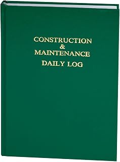 Construction & Maintenance Daily Log (7in. x 10in.)